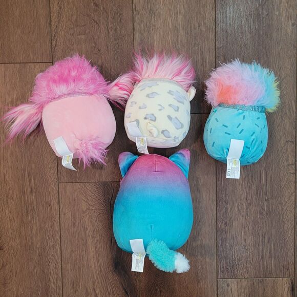 Squishmallows Plush Lot of 4 Fox Poodle Jerry Hedgehog Pig Kellytoy Original - Picture 3 of 11